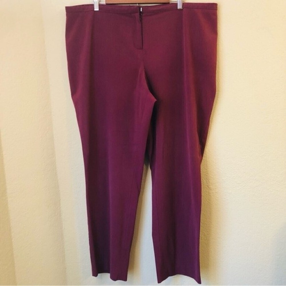 Lane Bryant Burgundy Office/Career Pants with Flaws, 22 Average